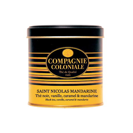 Thé noir Saint Nicolas Mandarine en boite métal luxe - Compagnie Coloniale