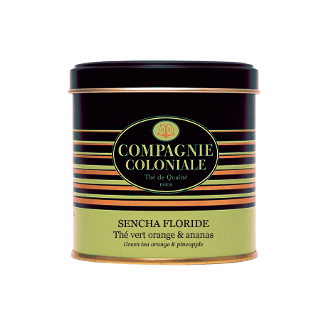 Thé vert Sencha Floride en boite métal luxe - Compagnie & Co