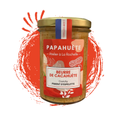 Pot de Beurre de Cacahuètes " Piment Espelette " - Papahuète