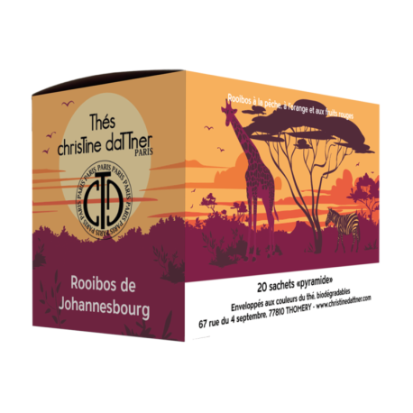 Rooibos Johannesbourg en sachet pyramide - ChrisTine DaTTner Paris